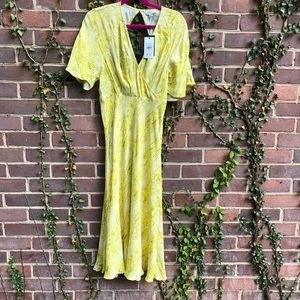 whistles python print midi dress